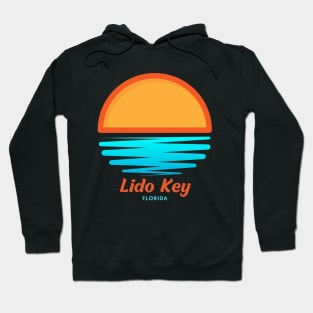 Lido Key Florida - Waves and Sunset Hoodie